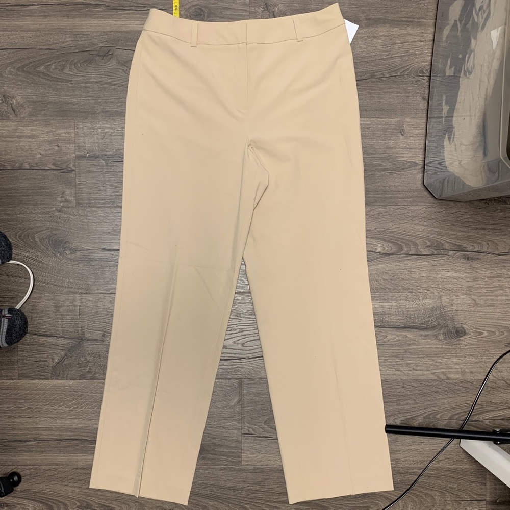 Pink Buoy - Talbots Stretch Khaki Straight/Wide Leg Dress Pant